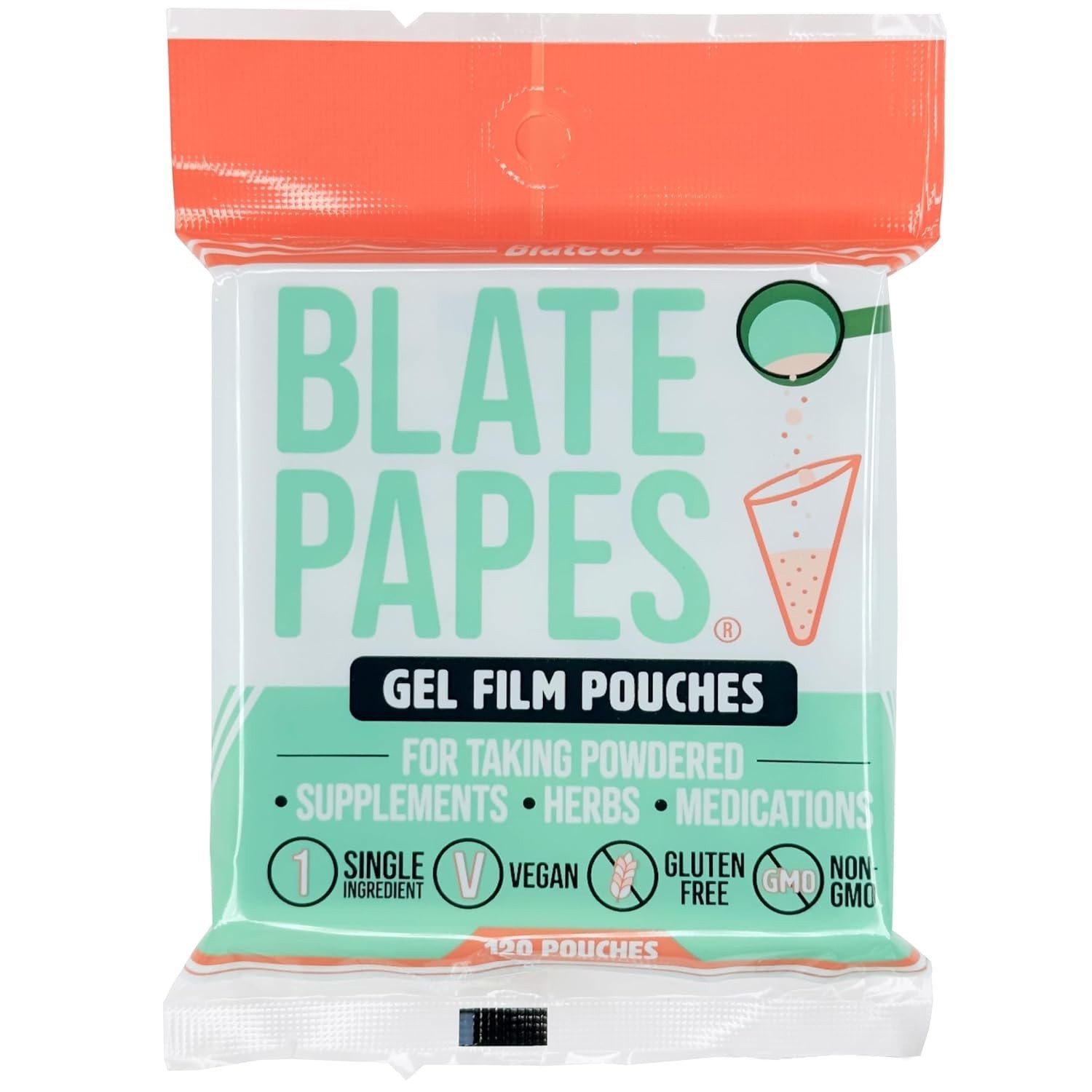 Blate Papes Gel Film Pouches, 120 Count | Edible Films for Taking Herbs and S…