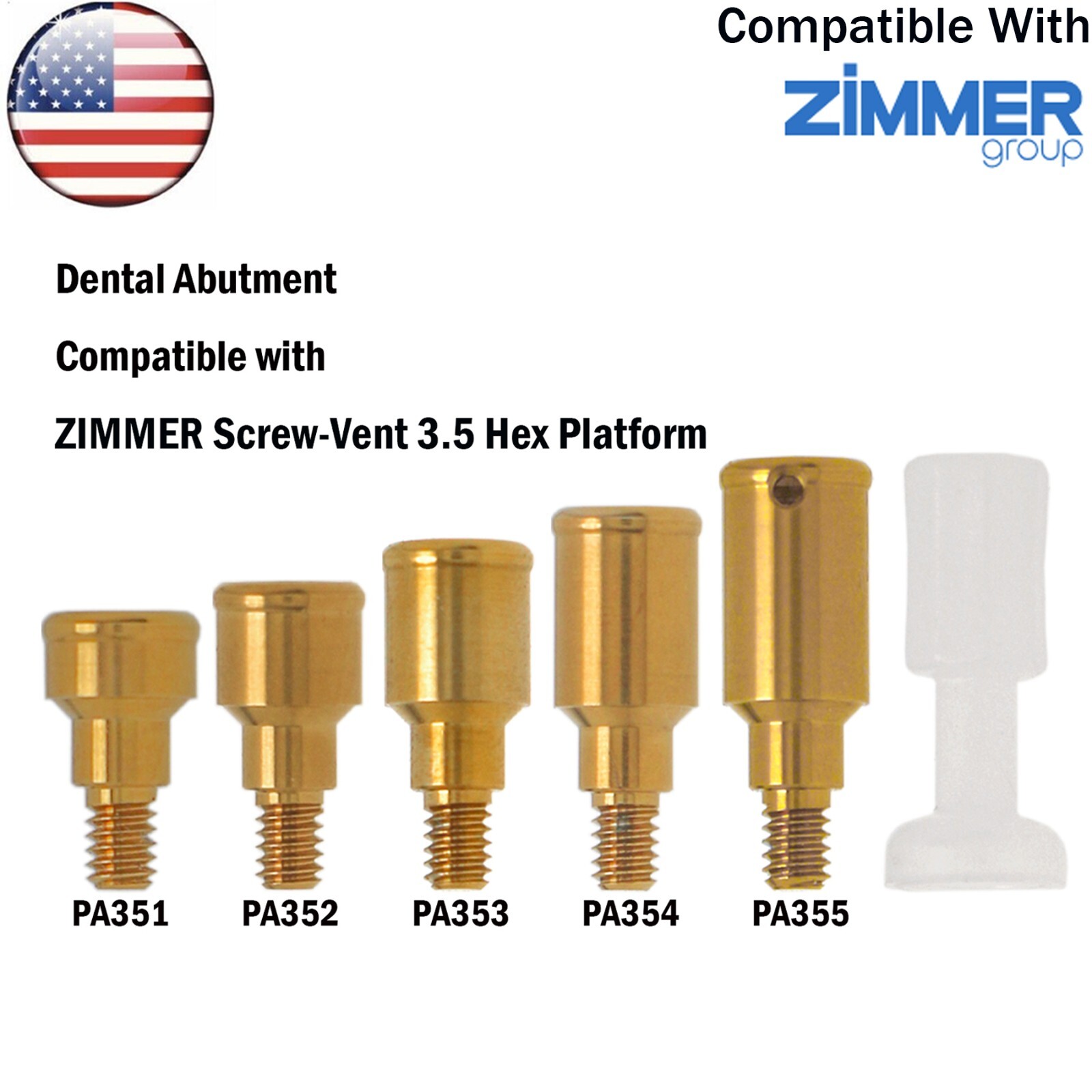 For Hiossen Osstem/Nobel Active/Zimmer/MIS Dental Locator Attachment Abutment
