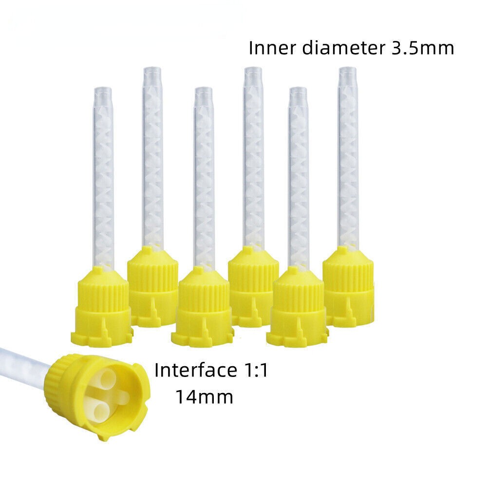 50Pc/Bag Dental Disposable Intraoral Syring Impression Material Light Mixing Tip