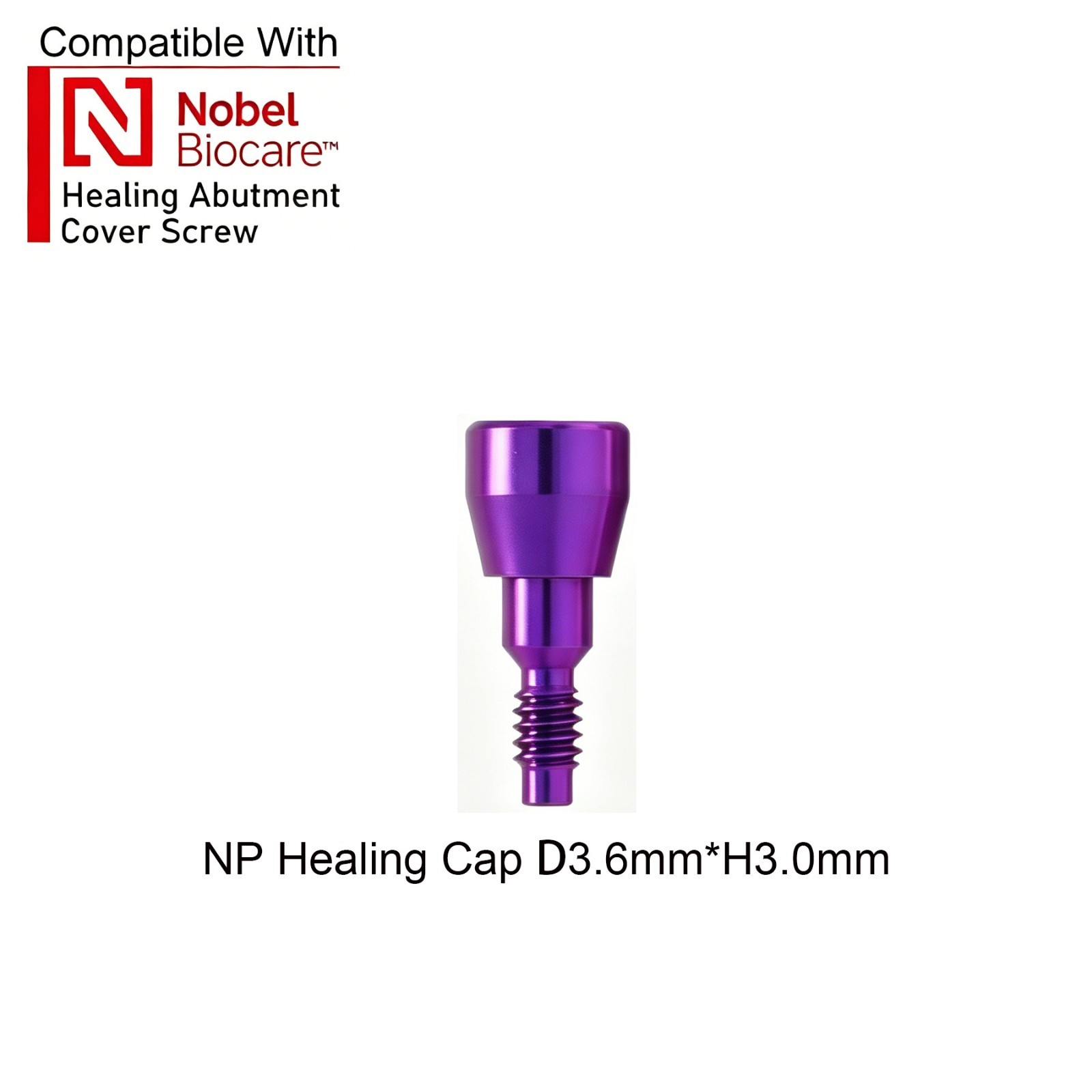 US 5Pcs Dental Healing Abutment Fit NobelActive Biocare NP/RP Conical Connection