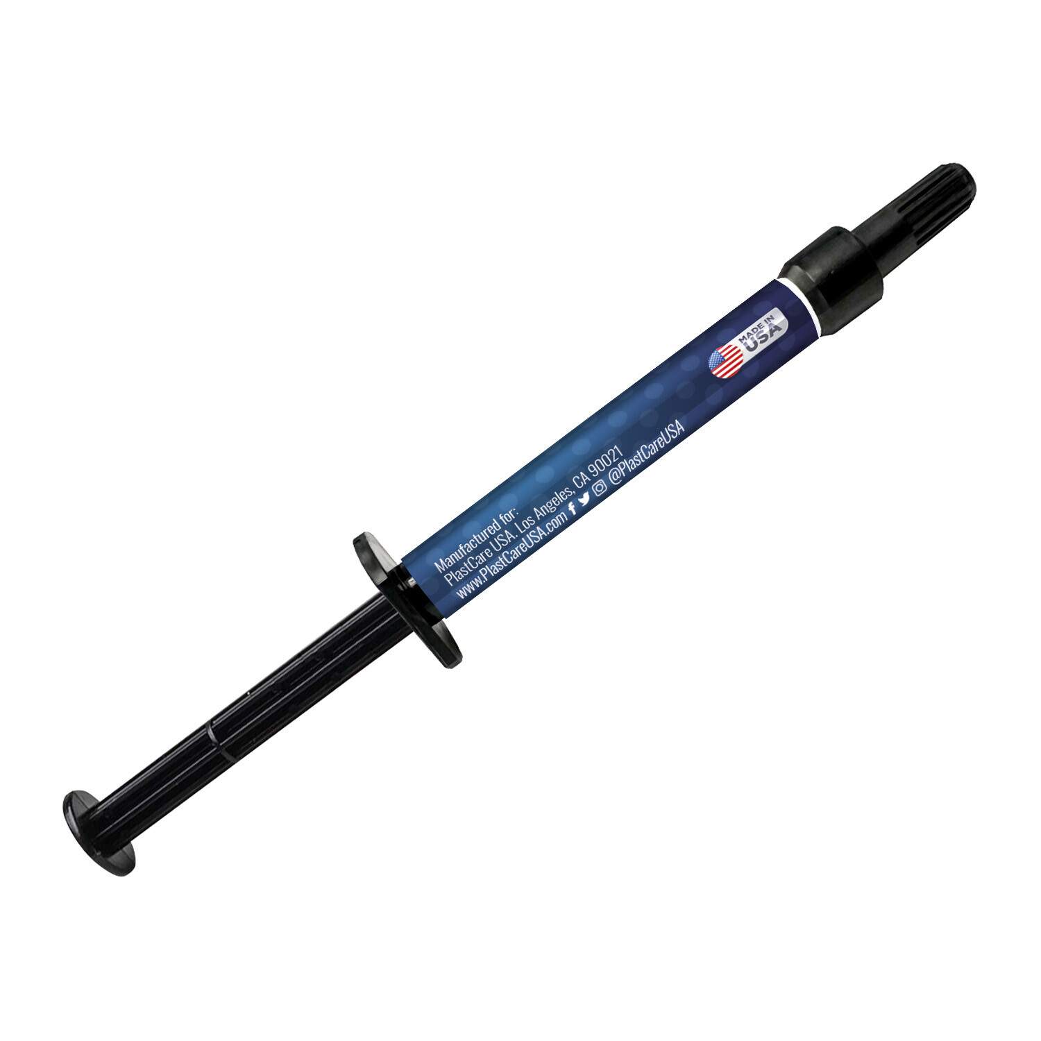 Dental Light Curve Cavity Liner Syringe 1.5g with 5 Applicator Tips, Made in USA