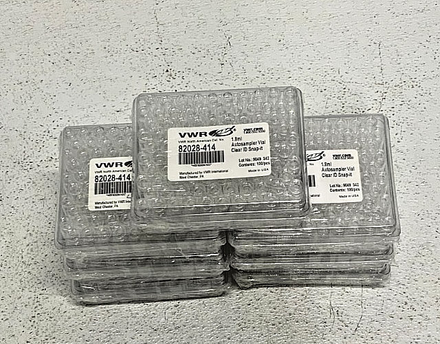 NEW Lot of 7 Packs VWR 82028-414 Autosampler Vial Clear ID Snap-It 1.8ml 100/PK