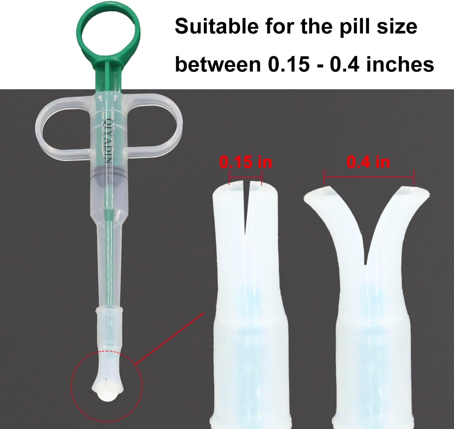 Cat Pill Shooter Pet Piller Gun Dog Tablet Soft Tip Green