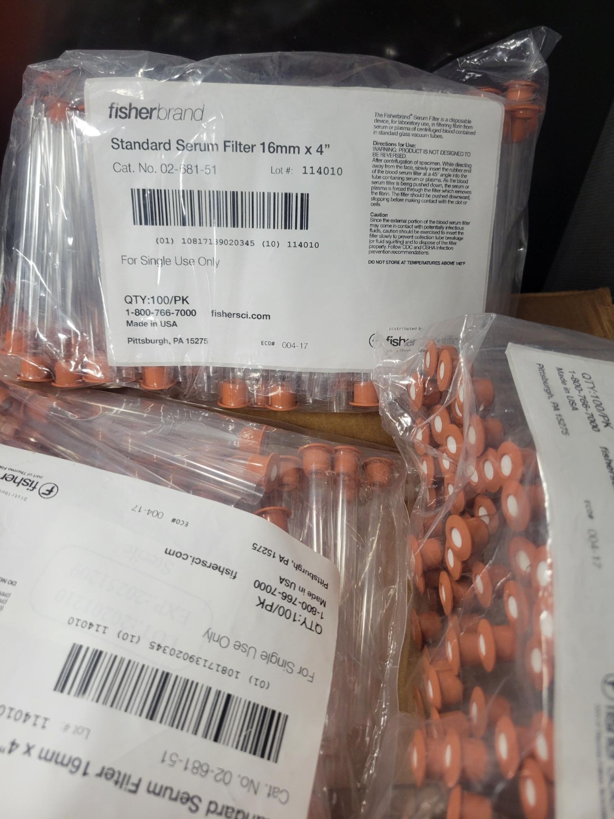 Fisherbrand™ Standard Serum Filters(bag of 50)