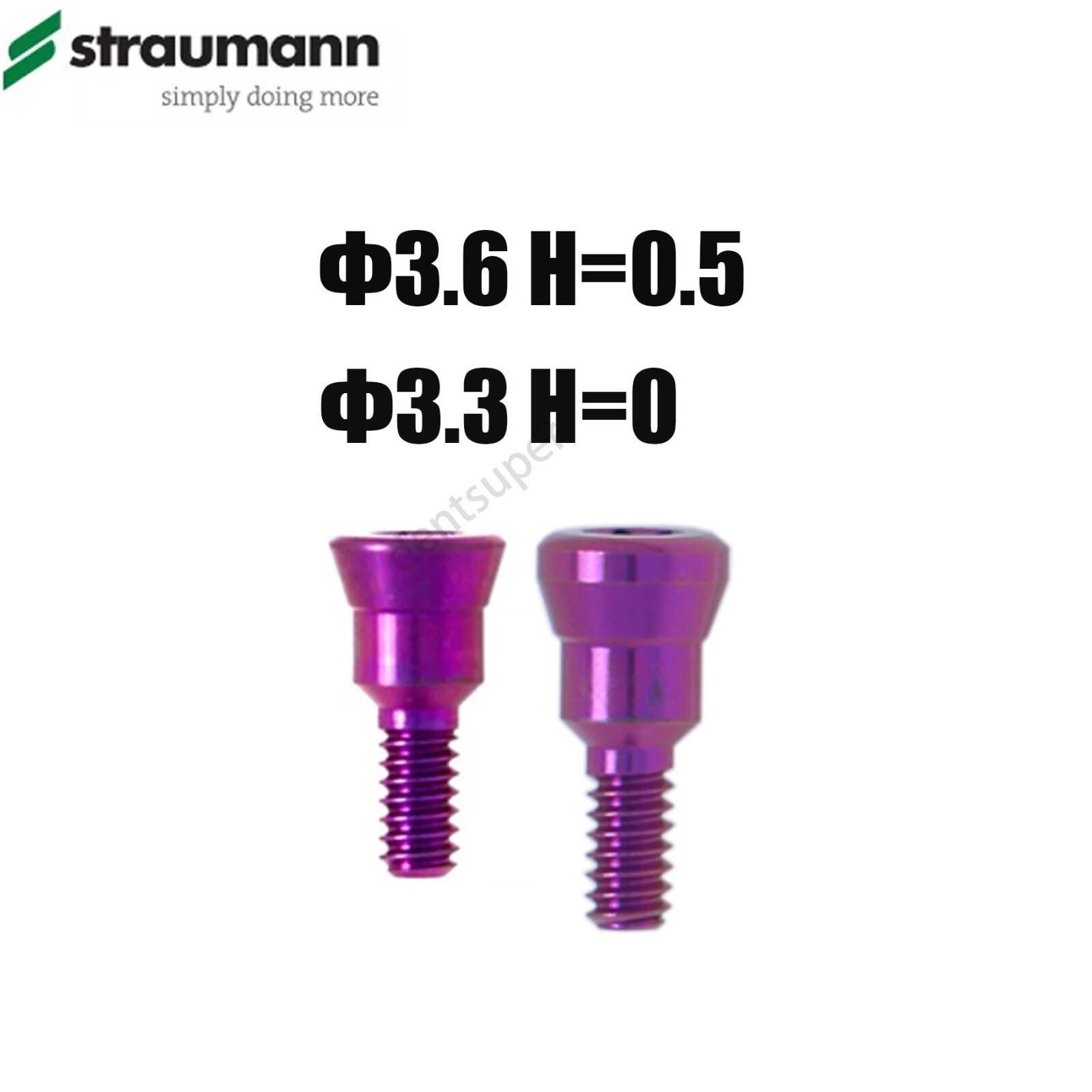 Closure Cover Screw RC/NC 0/0.5mm fits Straumann ITI Bone Level Healing Abutment