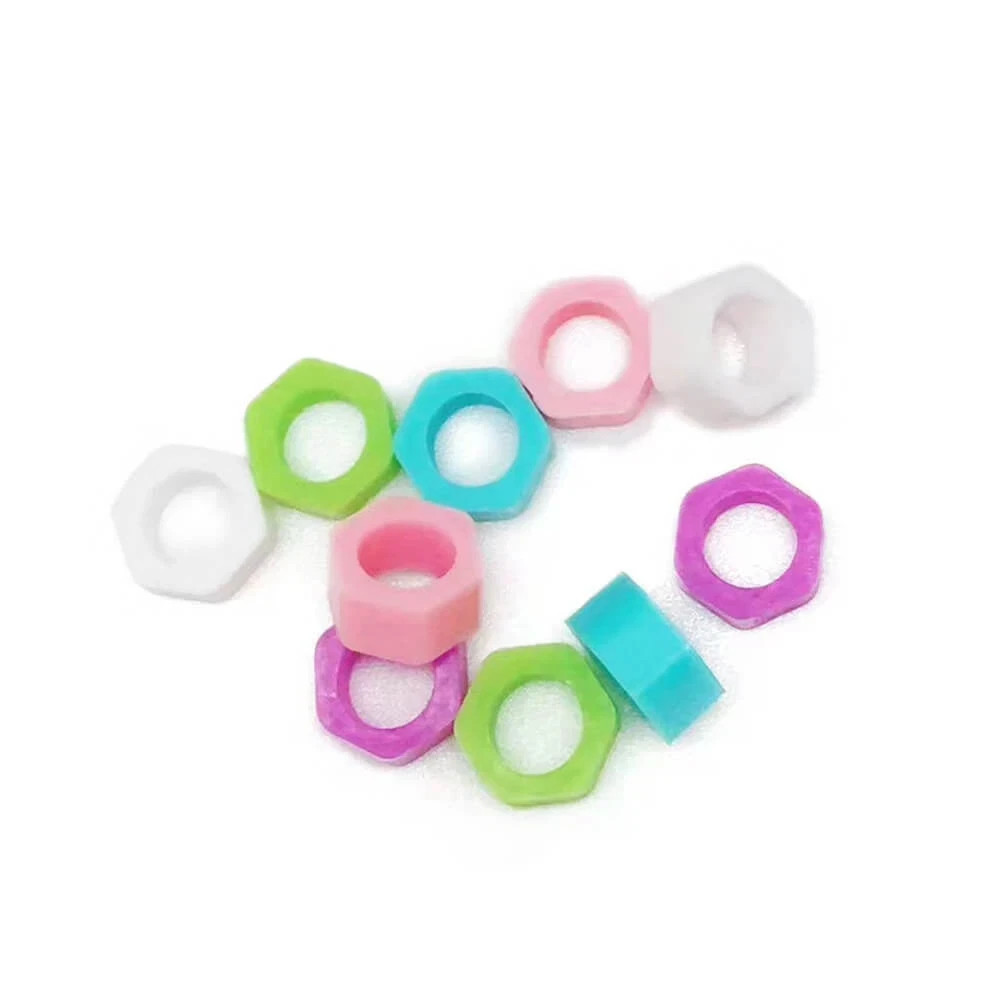 100 Pcs/Box Dental Clinic Instrument Coding Code Ring Plain Color Small Sizes
