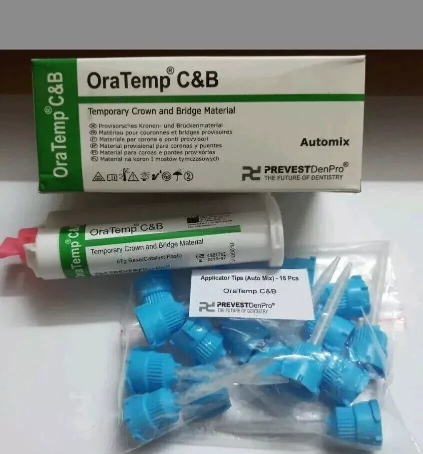 Prevest ORATEMP C&B – 67 gm Temporary crown and bridge material- Automix