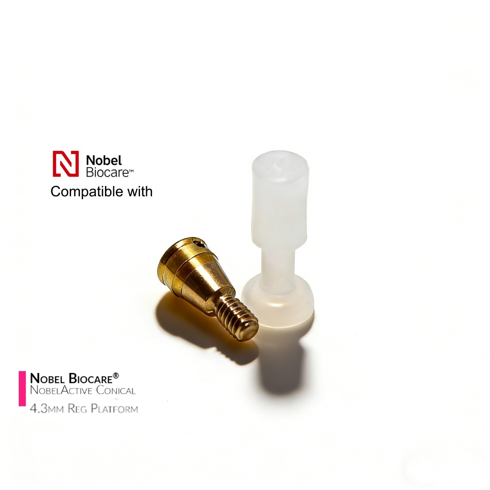 Locator Overdenture Abutment Fits Nobel Active Conical Connection NP/RP Platform