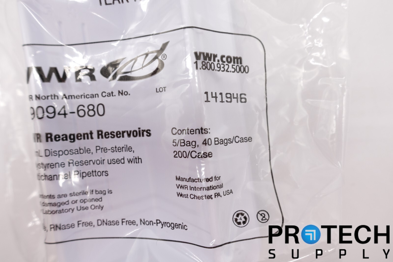 (5/Bag) VWR 89094-680 Reagent Reservoirs 50Ml Disposable NEW