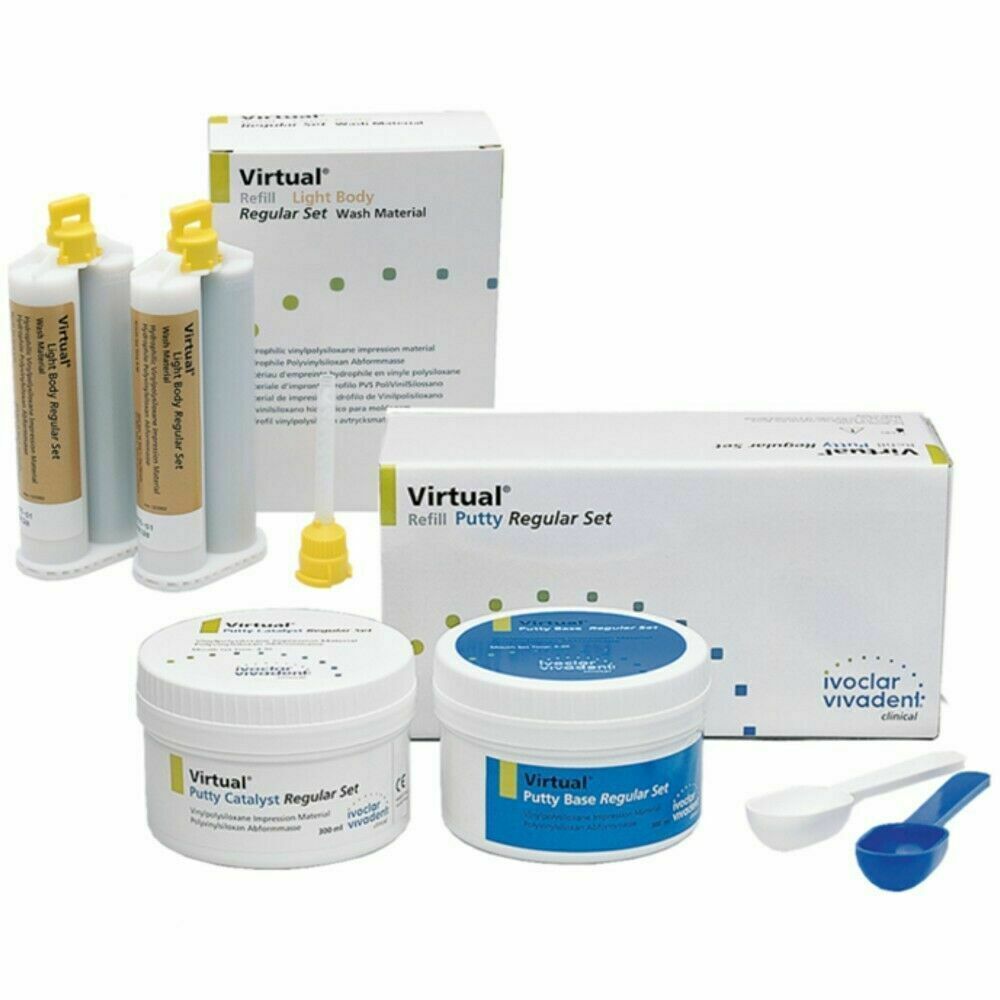 Ivoclar Vivadent Virtual Putty Light Body Mint VPS Impression Material Free Ship