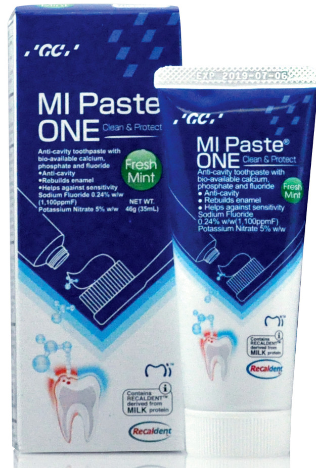 GC MI Paste Fresh Mint Anti-cavity Toothpaste with RECALDENT Tech