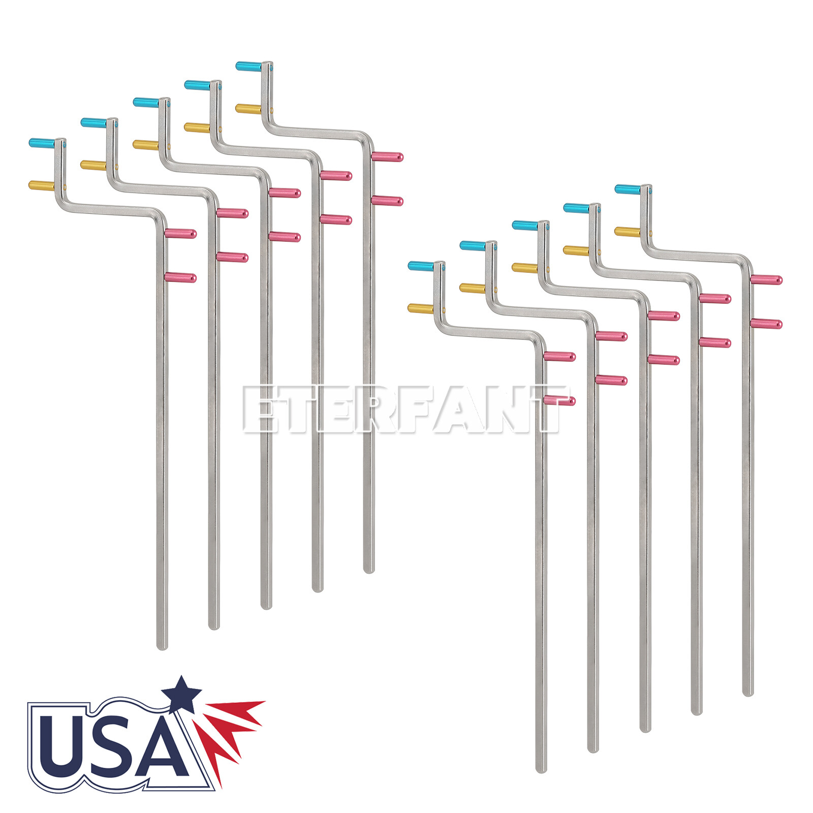 5xUniversal Aiming Arm Color Coded Rinn XCP-ORA Style X-Ray Positioning System