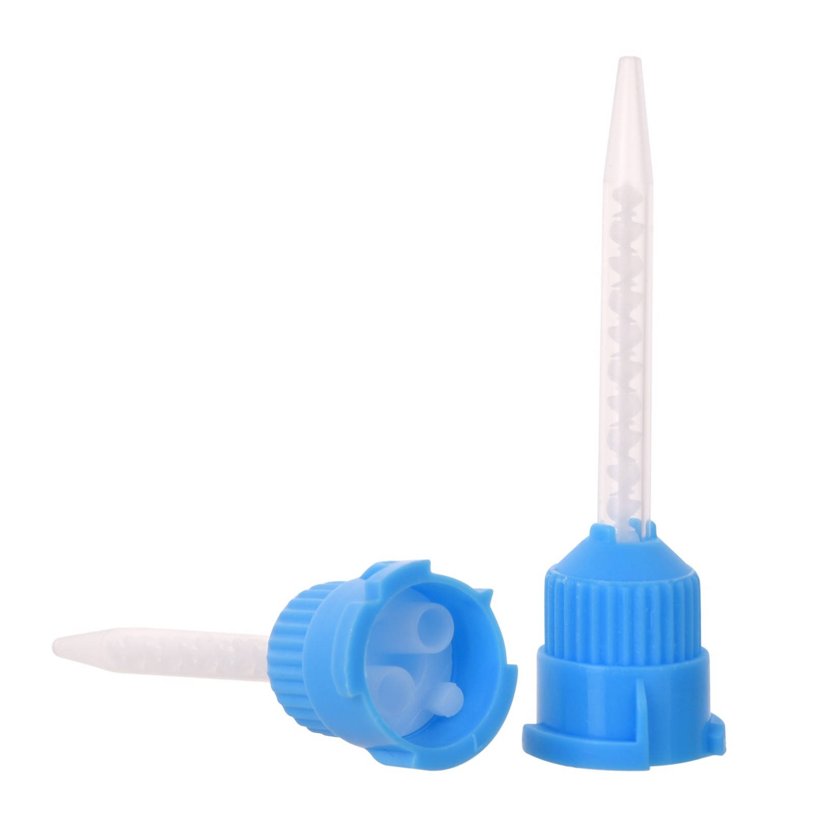 Dental Mixing Tips Impression Temporary C&B Material Blue/White Short 50/Pack