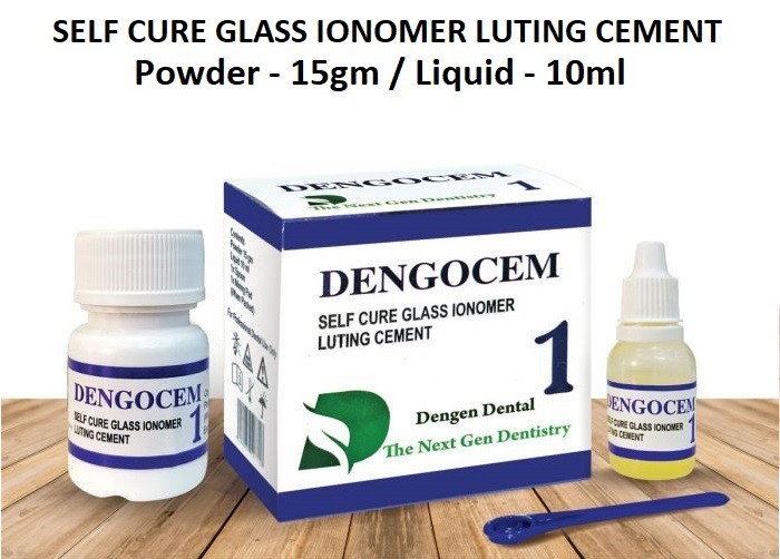 DENGOCEM 1 Self Cure Quality Glass Ionomer Dental Luting Cement Pack