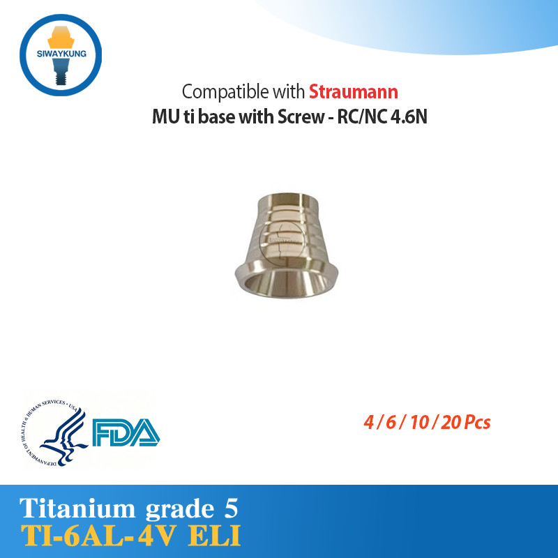 Ti-Base for multi unit abutment compatible with Straumann ITI RC/NC 4.6N