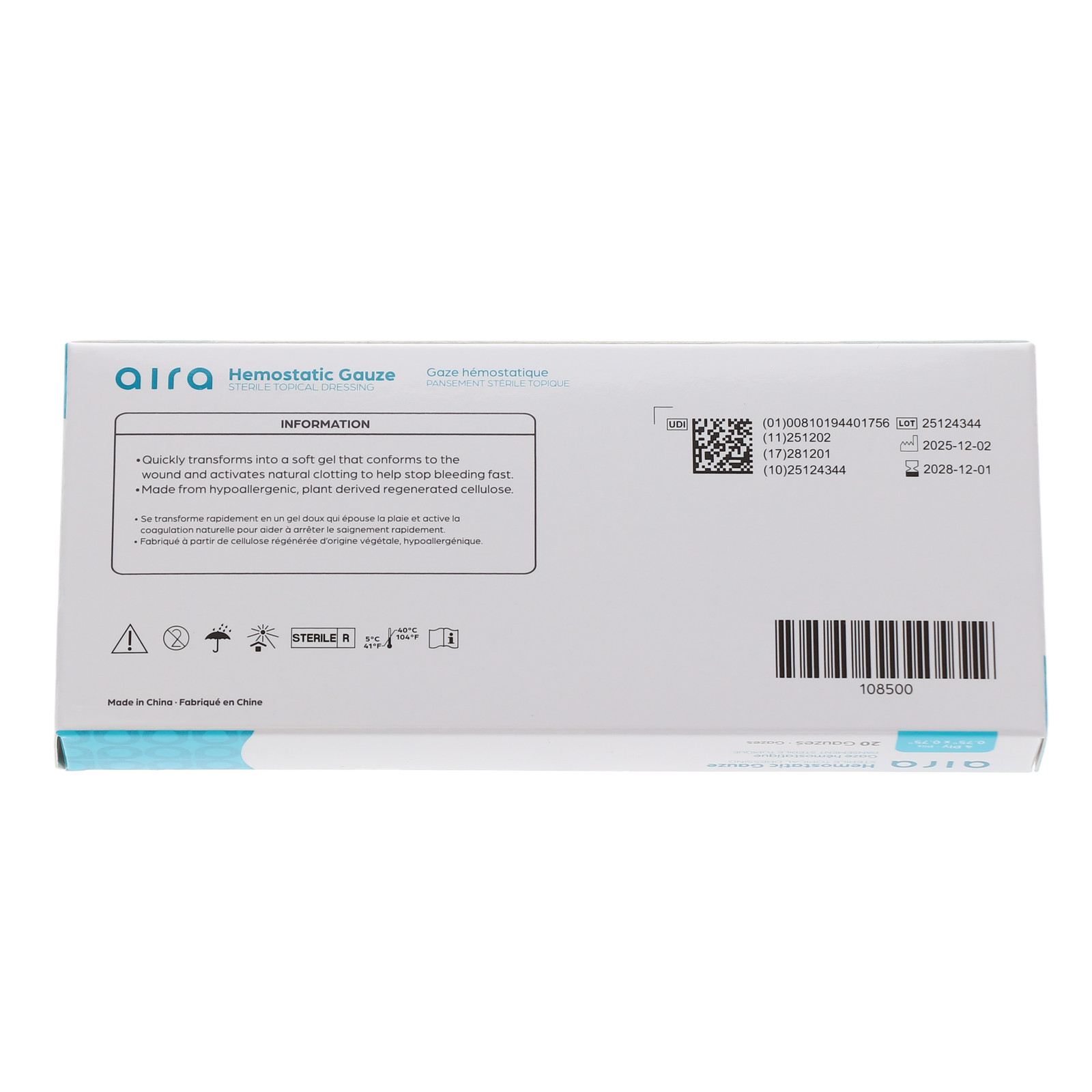 House Brand Dentistry 108500 Hemostatic Dressing Gauze 20/Bx Gelfoam Comparable