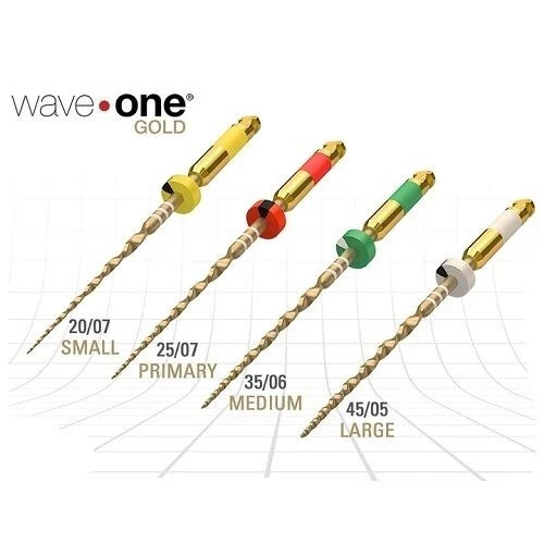 WaveOne Gold Endodontic Rotary File For Root Canal 21, 25 & 31mm By Dentsply
