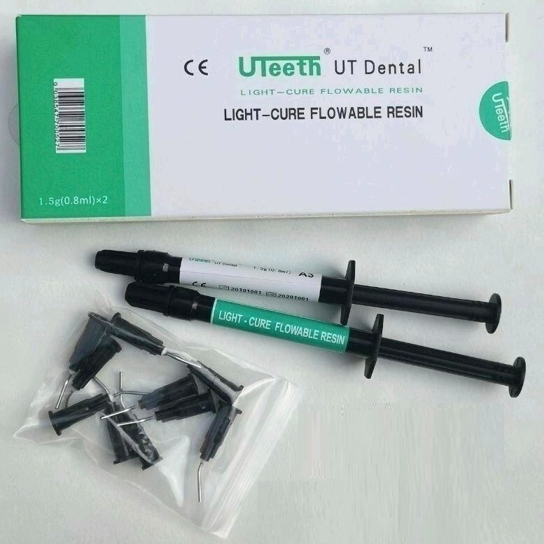 Dental Flowable Composite Resin Light Cure Syringe A1/A2/A3 Tooth Filling Bond