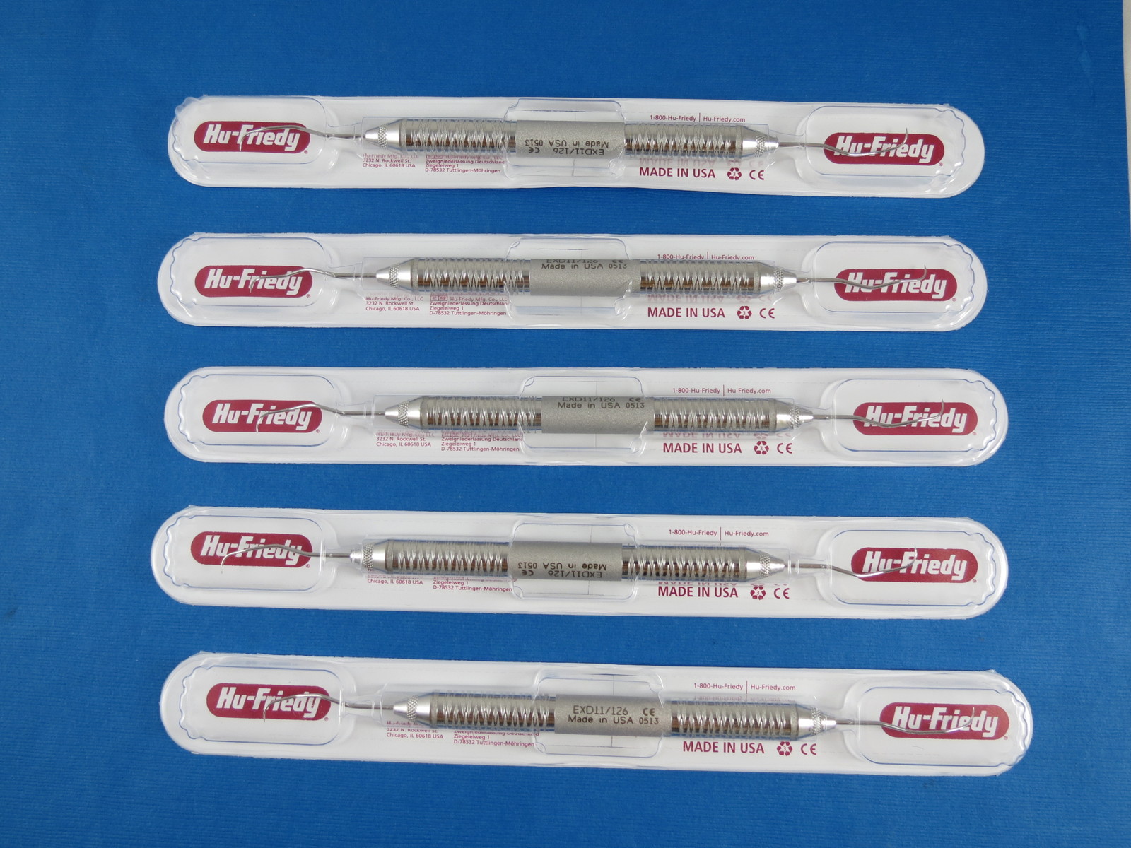 Dental Explorer No11/12 EXD11/126 Kit /5 Pcs HU FRIEDY