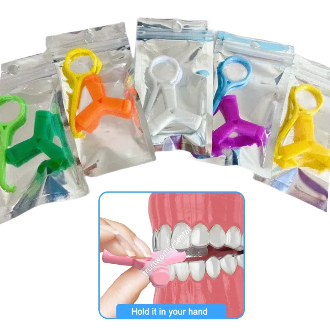 100Packs Dental Aligner Chewies Clear Tray Retainer Seater Retriever Take Off