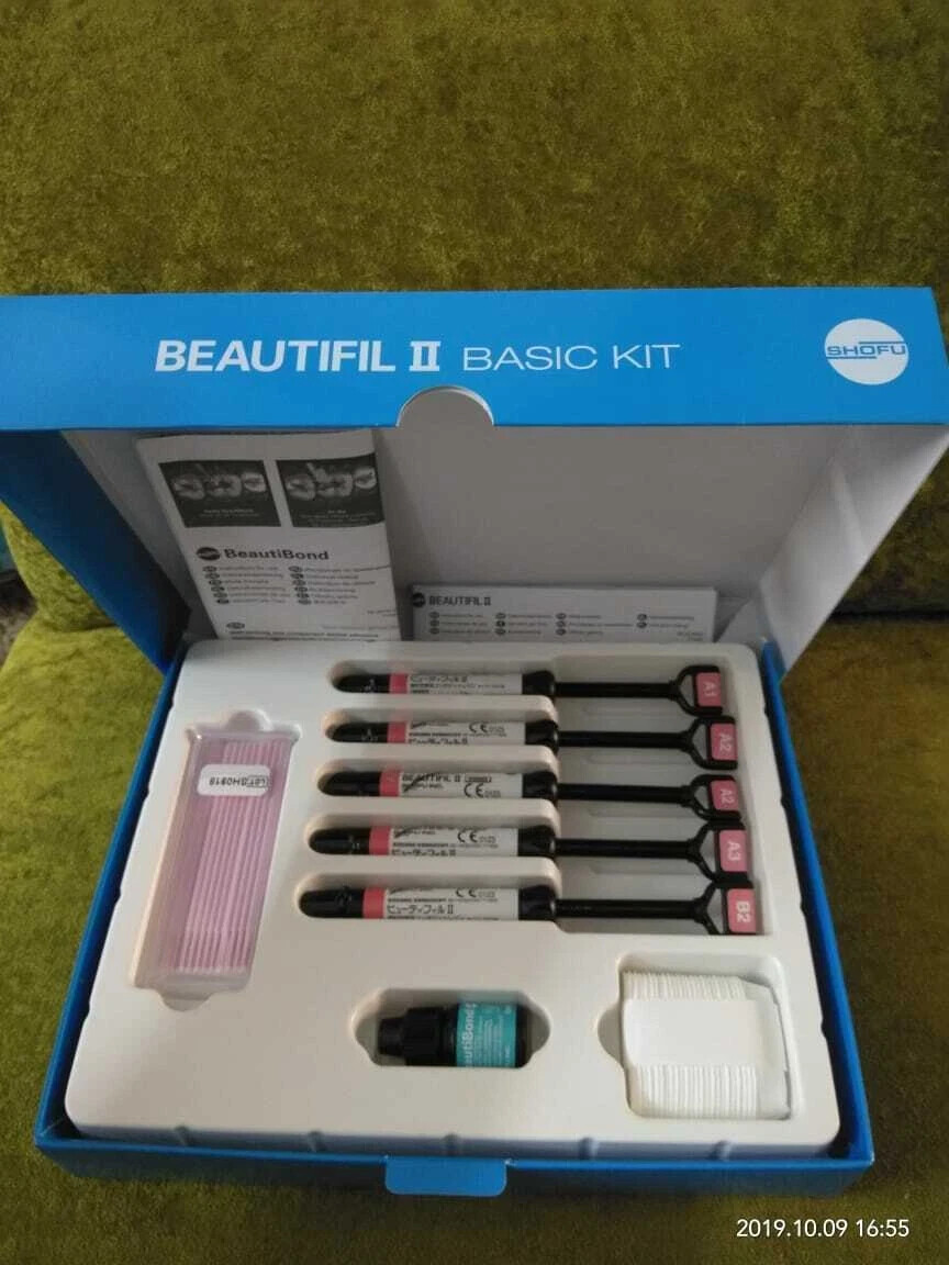 SHOFU BEAUTIFIL II Universal Nano Hybrid Composite Kit 5x4g Syr+Bond 5 ML | FS |