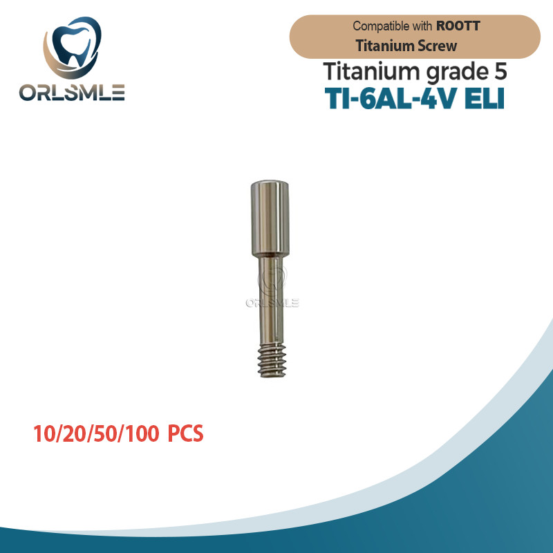 10/20/50/100 Titaium Abutment Screw Dental compatible with ROOTT platform R