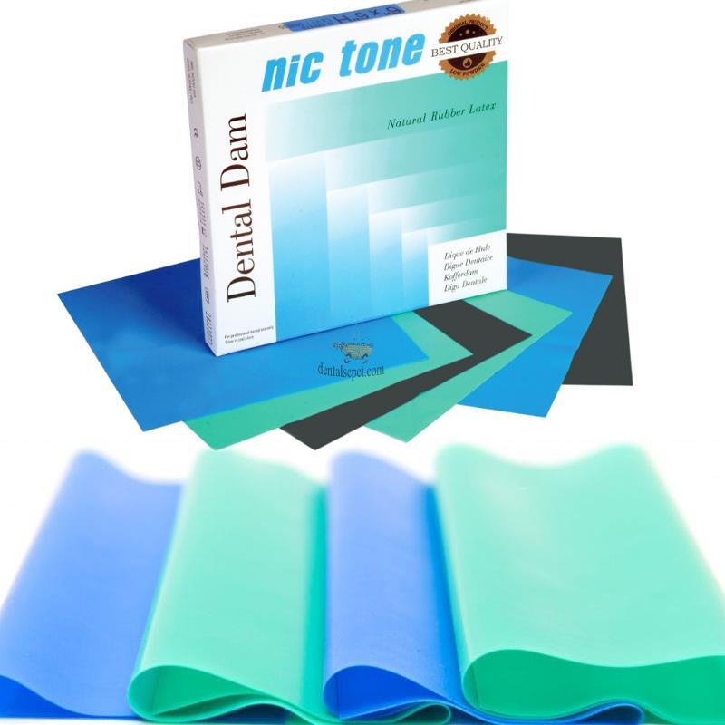 NIC TONE® Natural Latex Rubber Dam Medium MDC Dental DIFFERENT COLORS & SIZES