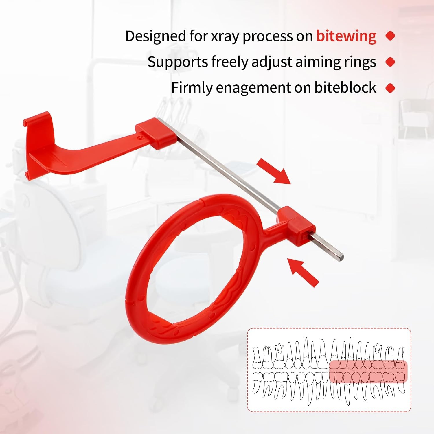10pcs Dental X-Ray Positioning Dental Sensor Holder Indicator Arm Universal Set