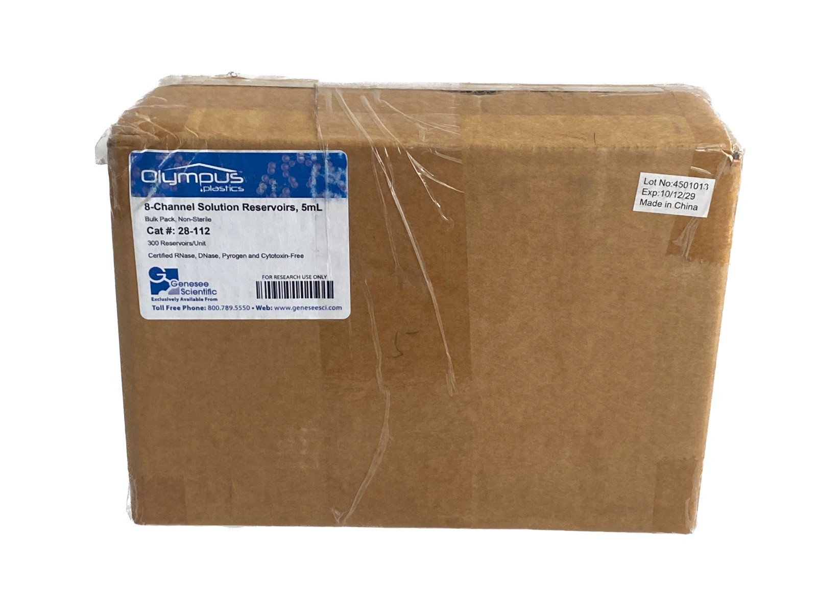 (300) OLYMPUS 8-Channel 5mL Solution Reservoirs Bulk Packed Non-Sterile 28-112