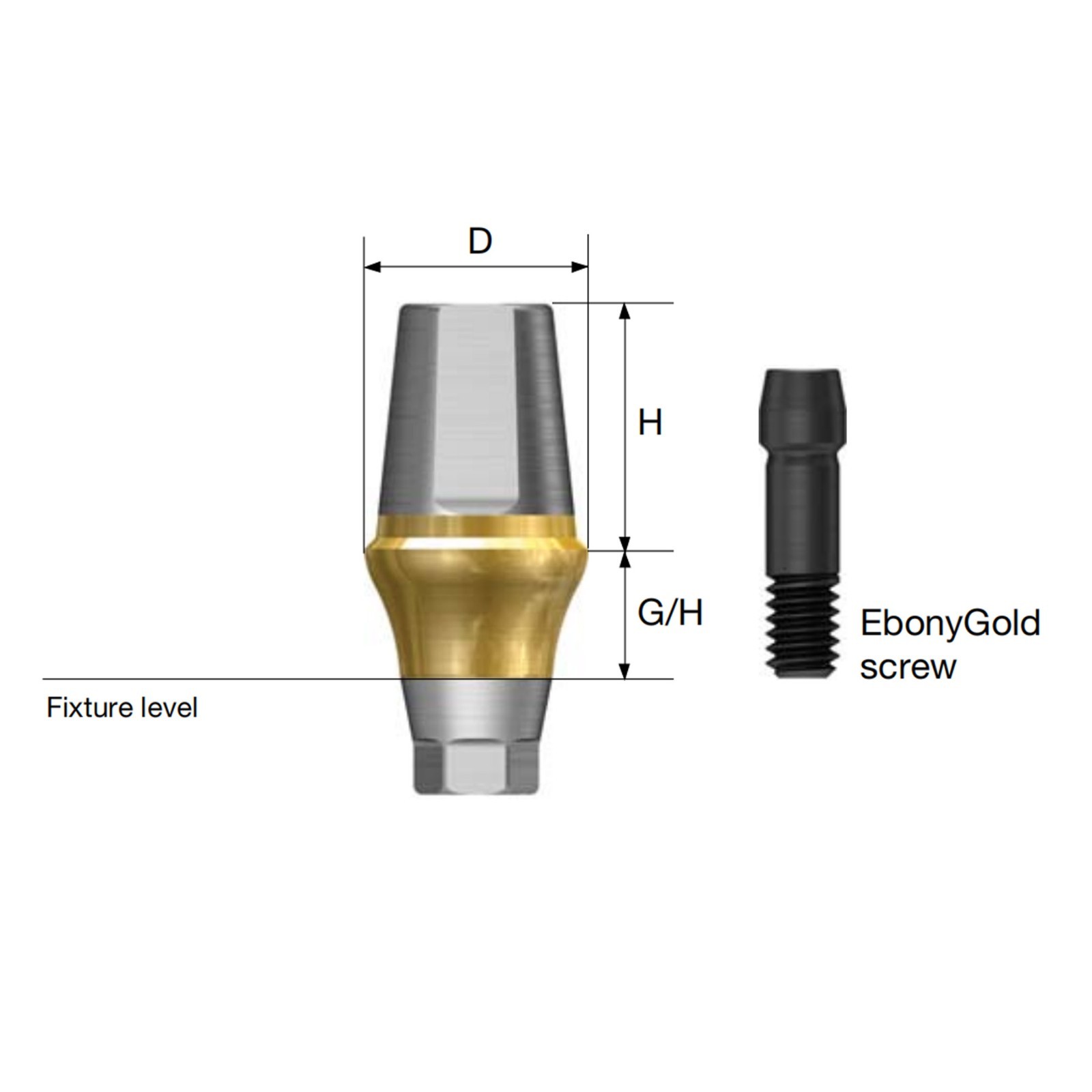 Dental Titanium Straight Transfer Abutment Mini/Regular for Osstem Hiossen TS