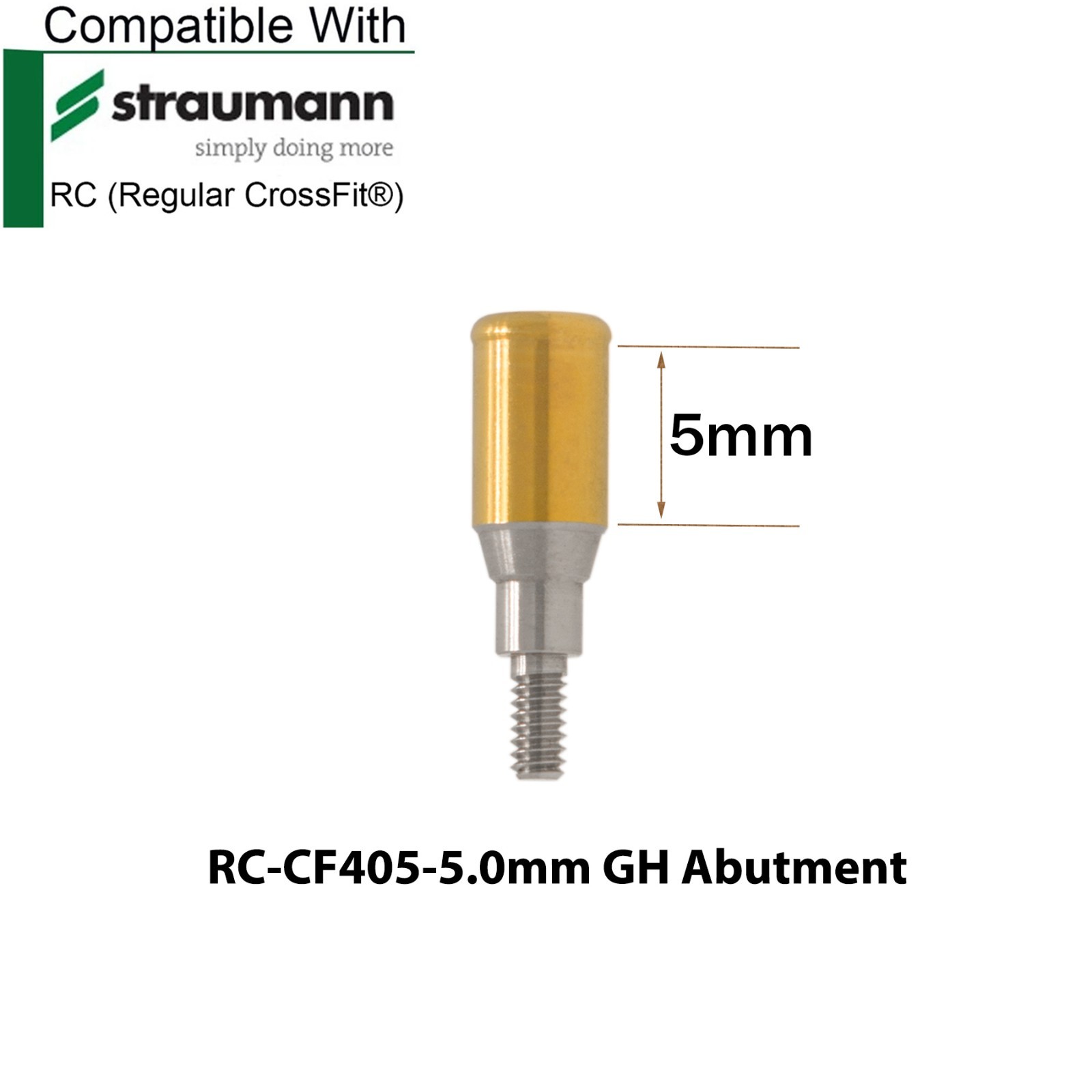 Dental Titanium Locator Abutment Compatible Zest for Straumann ITI BL RC Implant