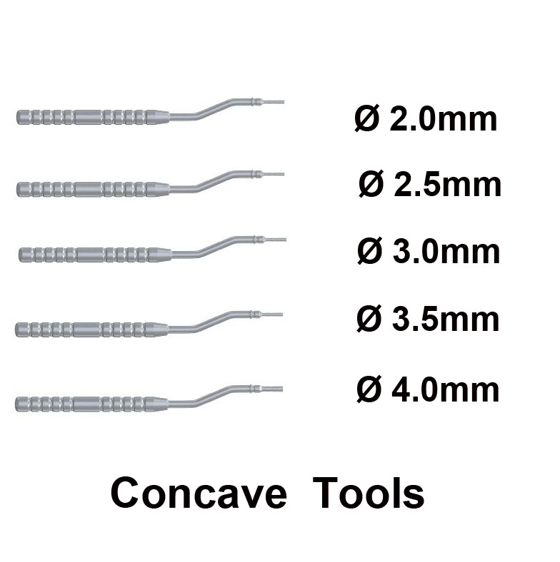 1pcs Dental Surgident SD Osteotome Kit Concave Cupped Surg ical Tool Sinus