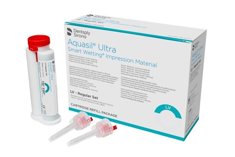 DENTSPLY AQUASIL ULTRA LV REGULAR SET VPS IMPRESSION 4 x Cartridge