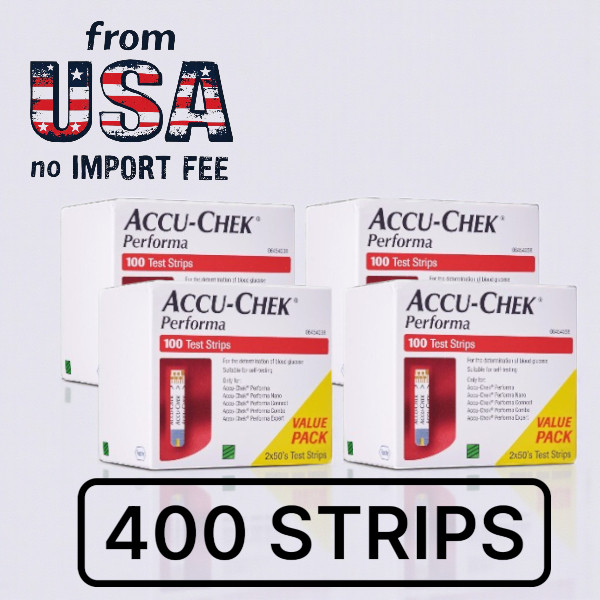 ACCU-CHEK Performa 400 Test Strips – From USA EXP- 10-2026,NO IMPORT FEE!!!