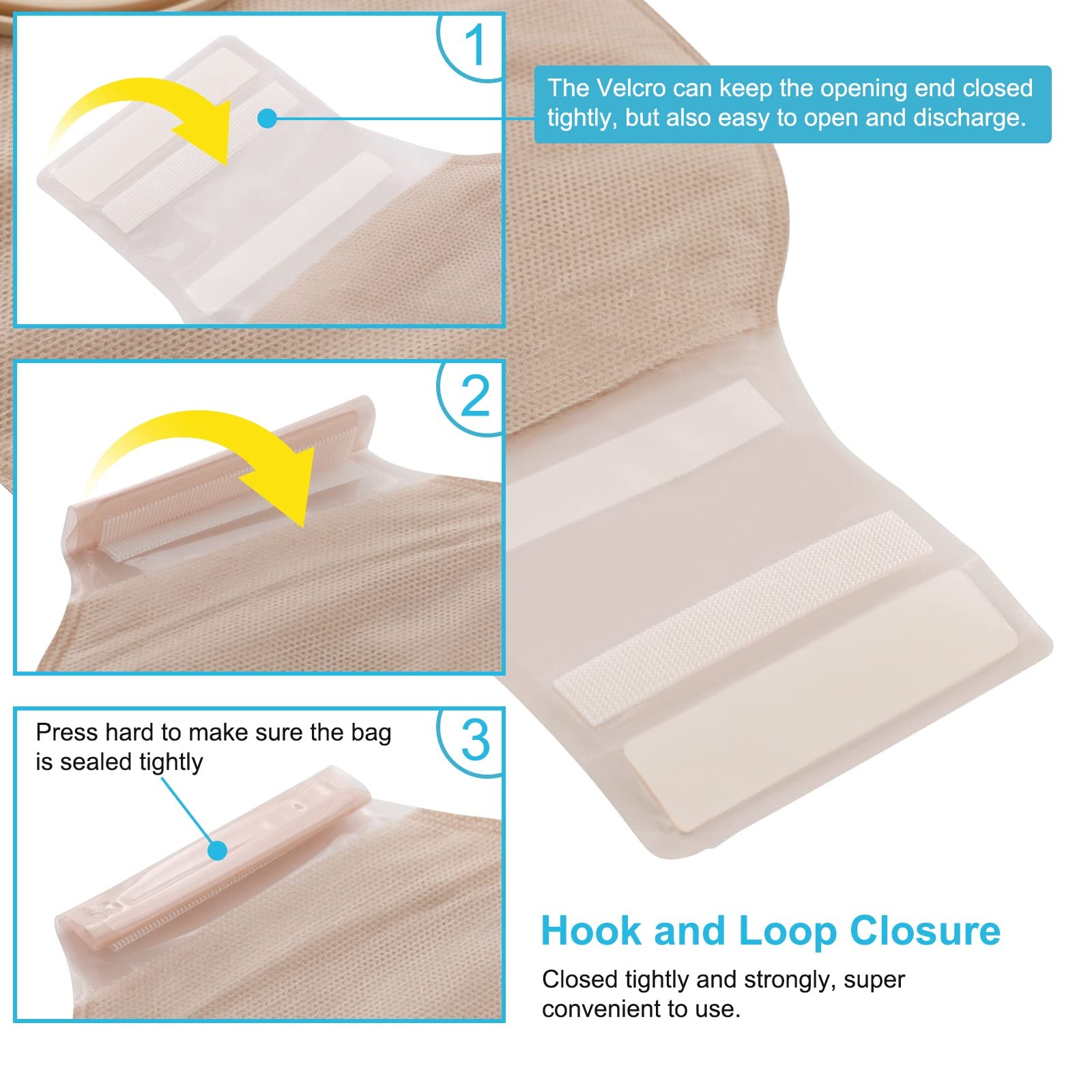 VLOOKUP 21 PCS Colostomy Bags,Ostomy 15+6pcs Two-piece Ostomy Bag