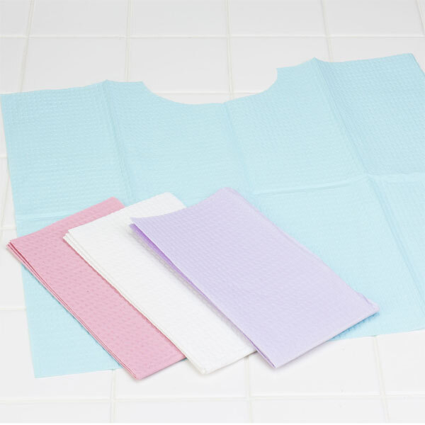 Tidi Contour Neck Bibs – BLUE 17″ x 18″, 500/Case.