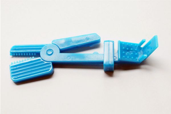 5 Pcs Dental X Ray Film Holder Snap Clips Dentist Lab Equipment Bule Color