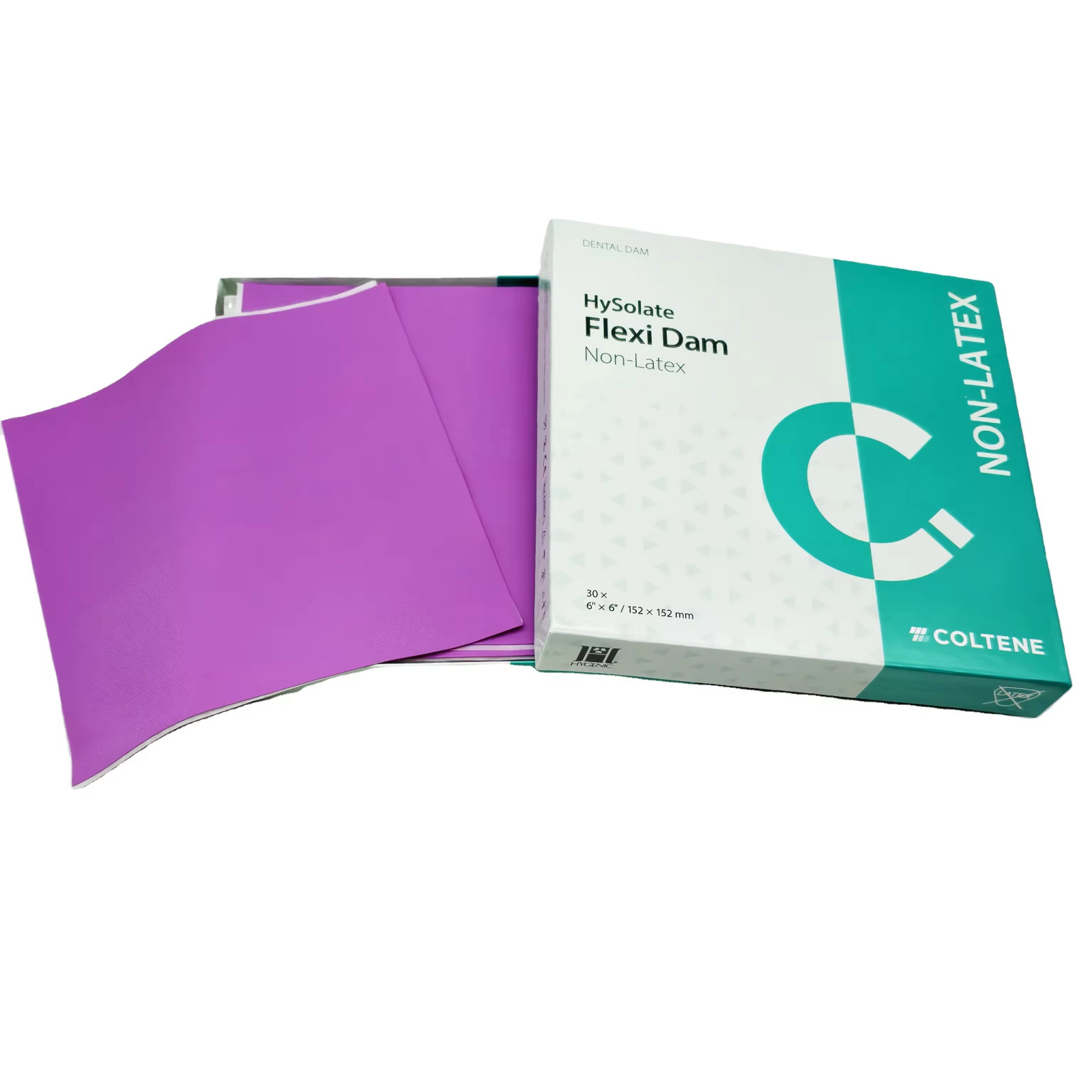 Coltene HySolate Extra Strength Flexi Dam Non Latex Dental Rubber Dam 30 Sheets