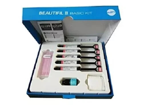 Dental BEAUTIFIL 2 Light Cure Dental Restorative 5 Composite & Bonding Kit SHOFU