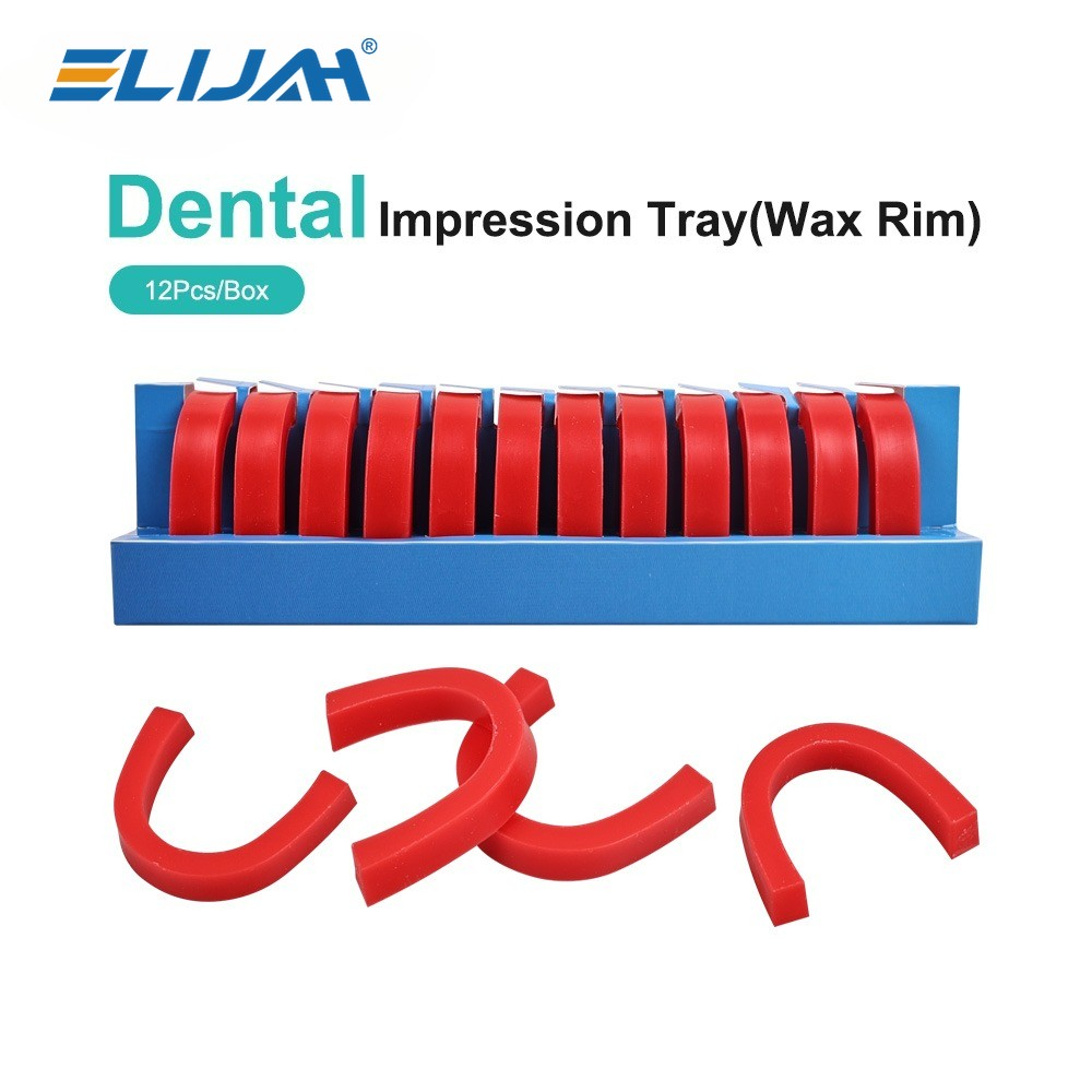 1Box Dental U Shape Wax Rim Model Base Plate Wax Occlusal Wax Casting Bite Block