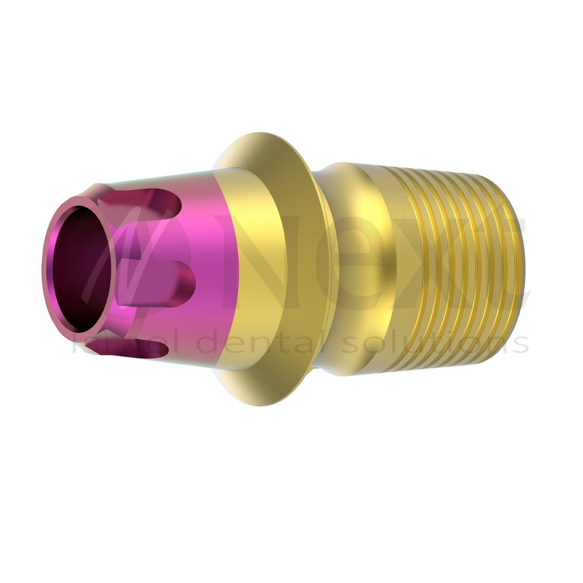 LOTx5 Abutment T-Base CAD/CAM MIS conical C1 V3 SP fit HEX 0.5 mm colored