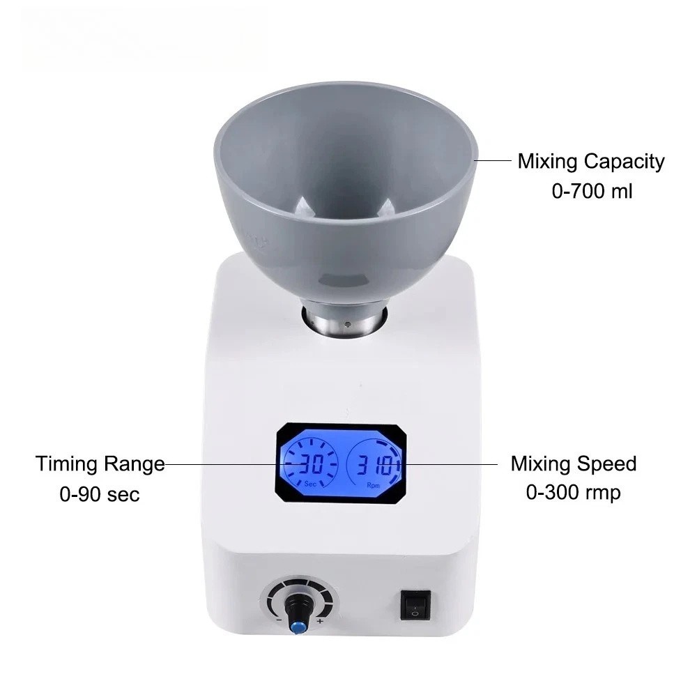 Dental Impression Alginate Mixer 300rpm Dental Printing Material Gypsum Blender