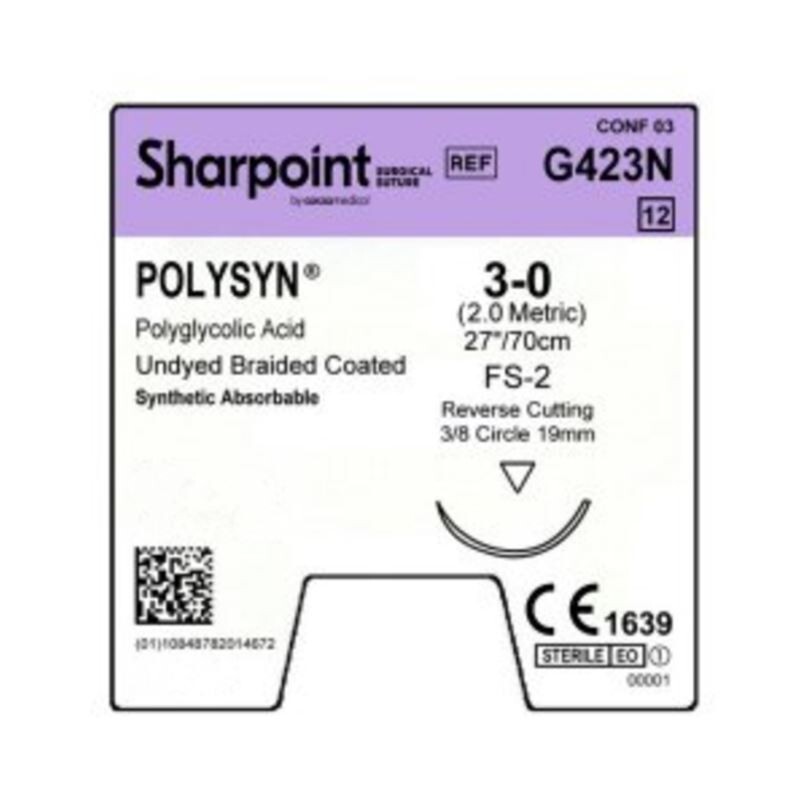 *12-Pieces* Sharpoint Polysyn Undyed Braided 27″ FS-2 Reverse Cutting G423N