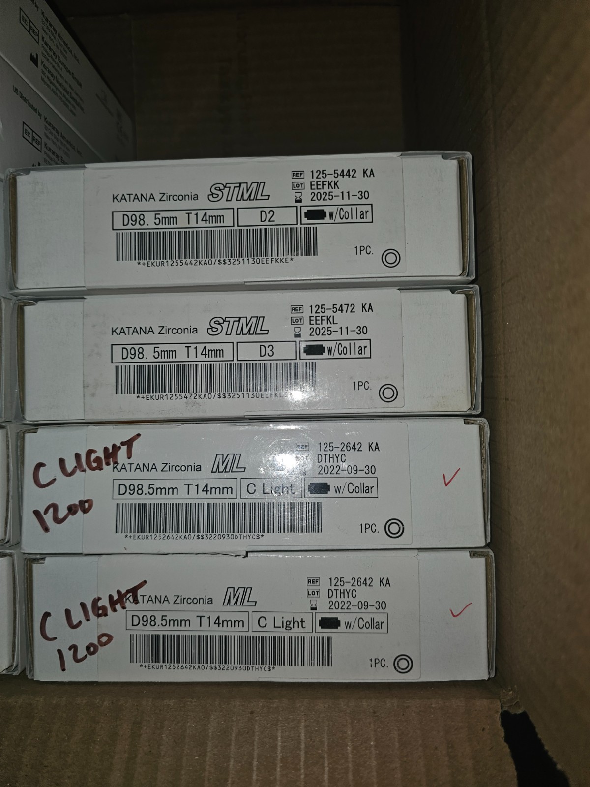 Dental Zirconia Disc LOT – Katana STML/ML – NEW