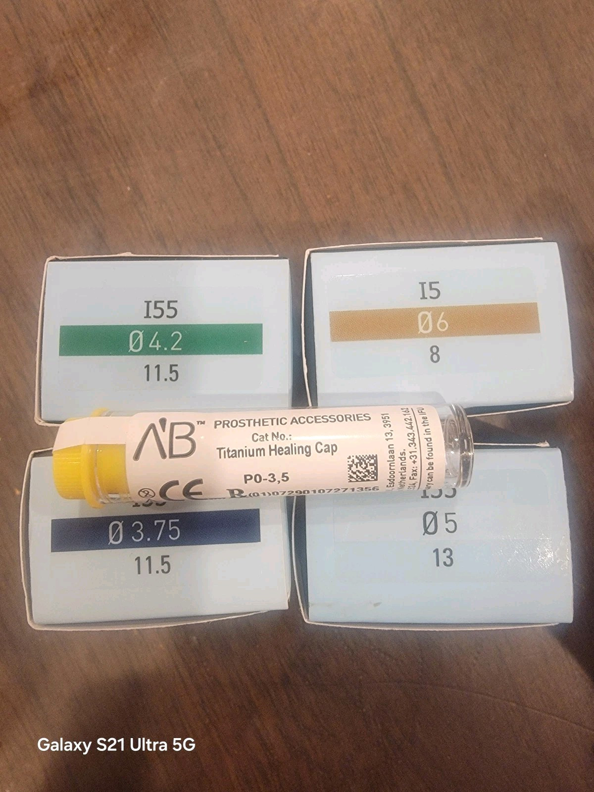 MIS A’B Implant [5 pieces ] Size 3.75, 4.2,5, 6 StandardConical Internal Hex Cap
