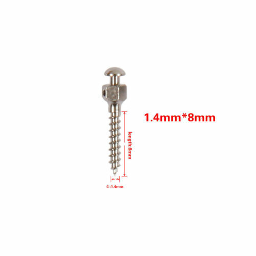 10pcs Dental Orthodontic Mini Implants Screw Titanium Alloy Screws 1.4/1.6/2.0mm