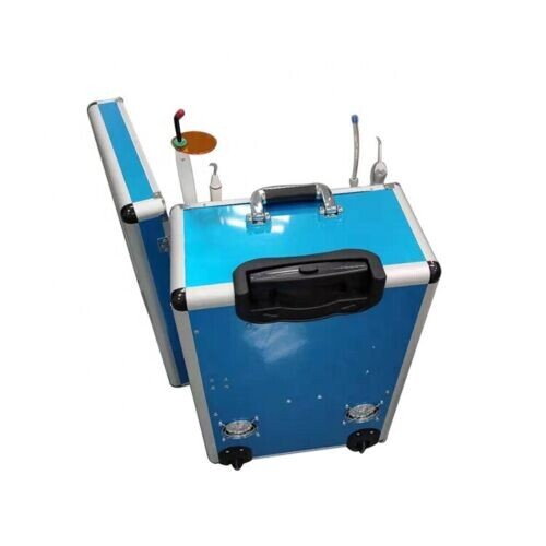 Greeloy Portable Dental Unit +Curing light +Scaler +High & Low Speed Handpieces