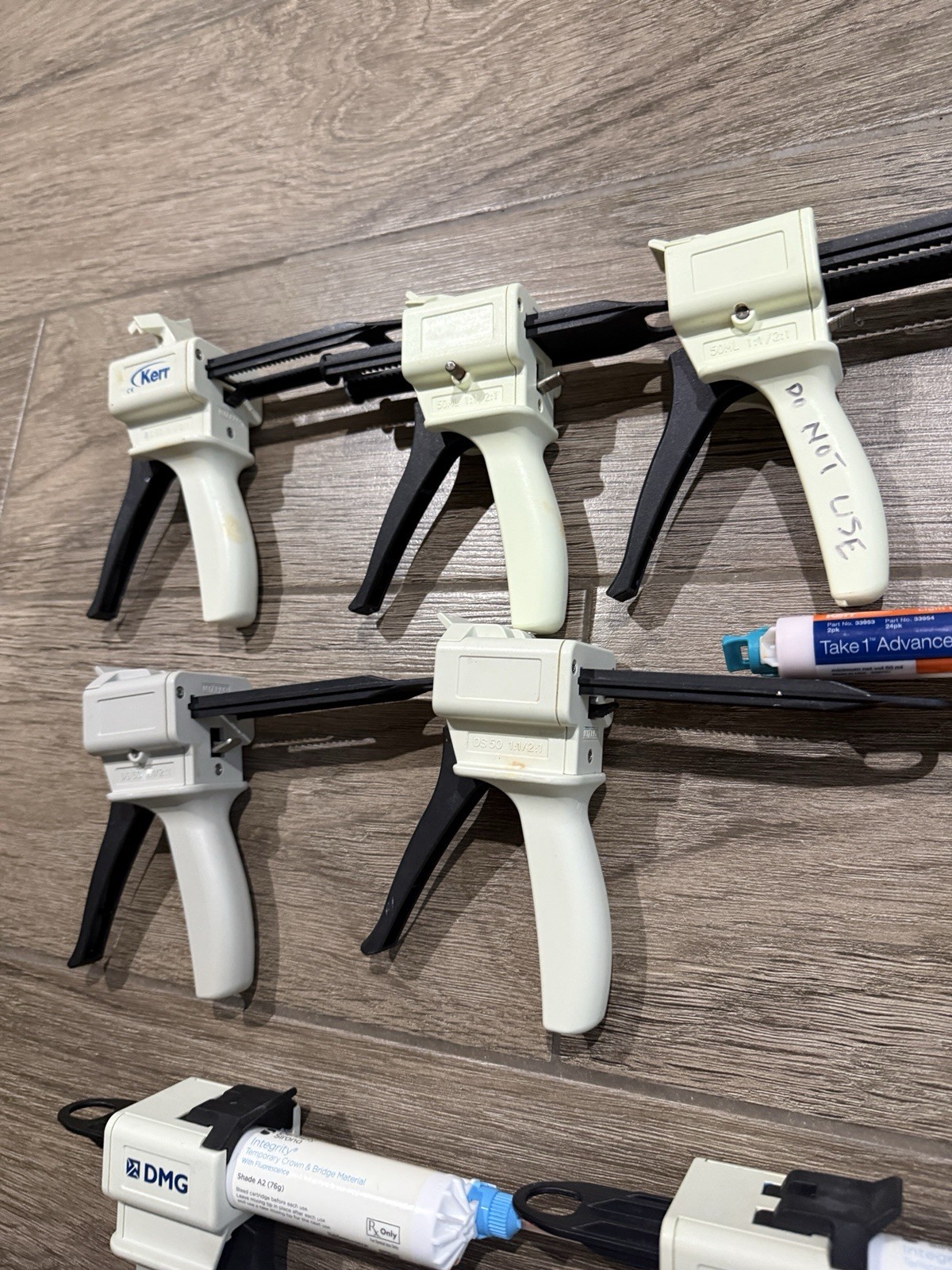 Lot of 11 Dentsply Kerr Automix Dispensing Guns – Mixed Ratios