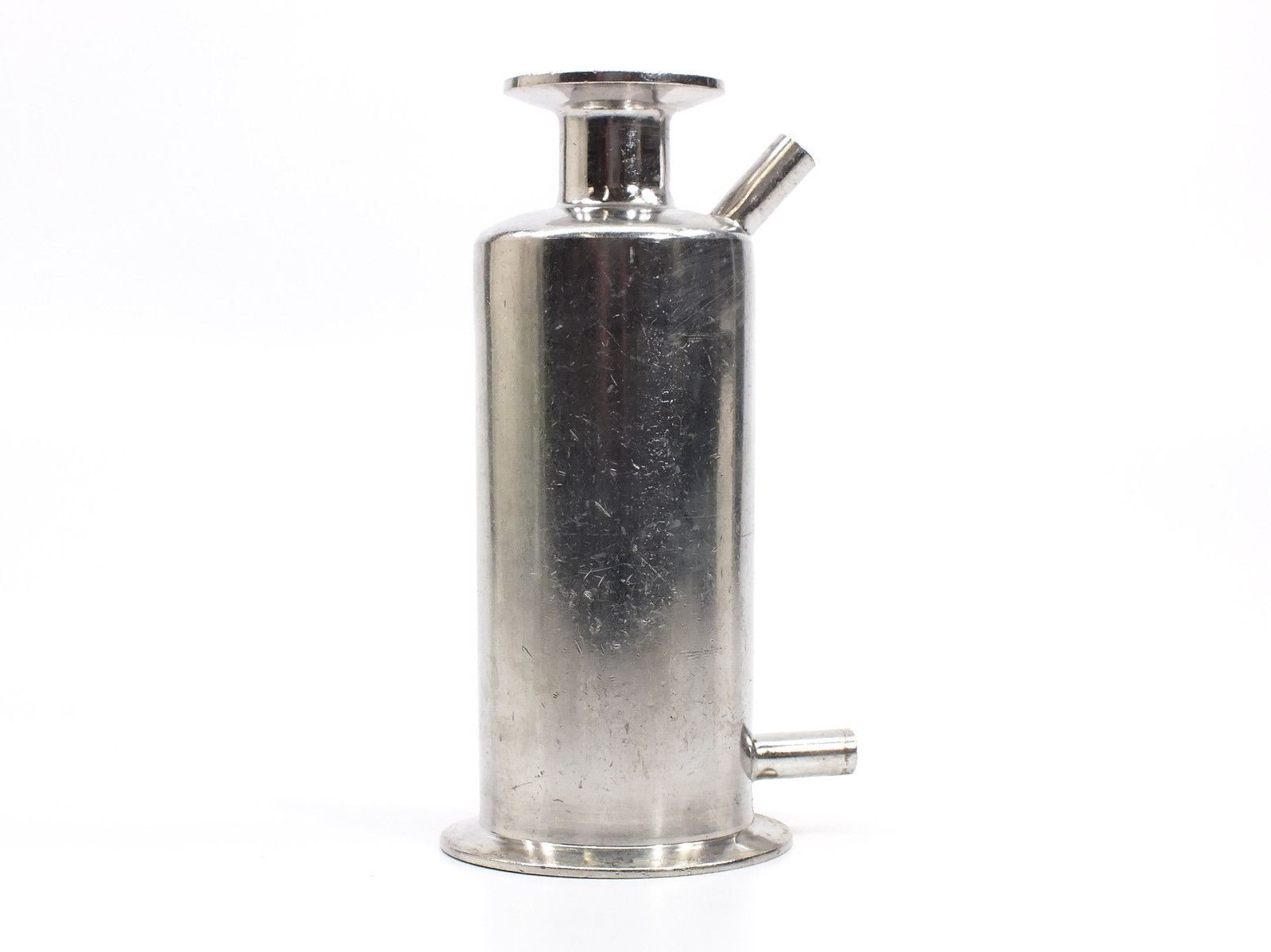Stainless Steel In-Line Filter Housing 50mm OD / 80mm ID Ports Tri-Clamp Vacuum