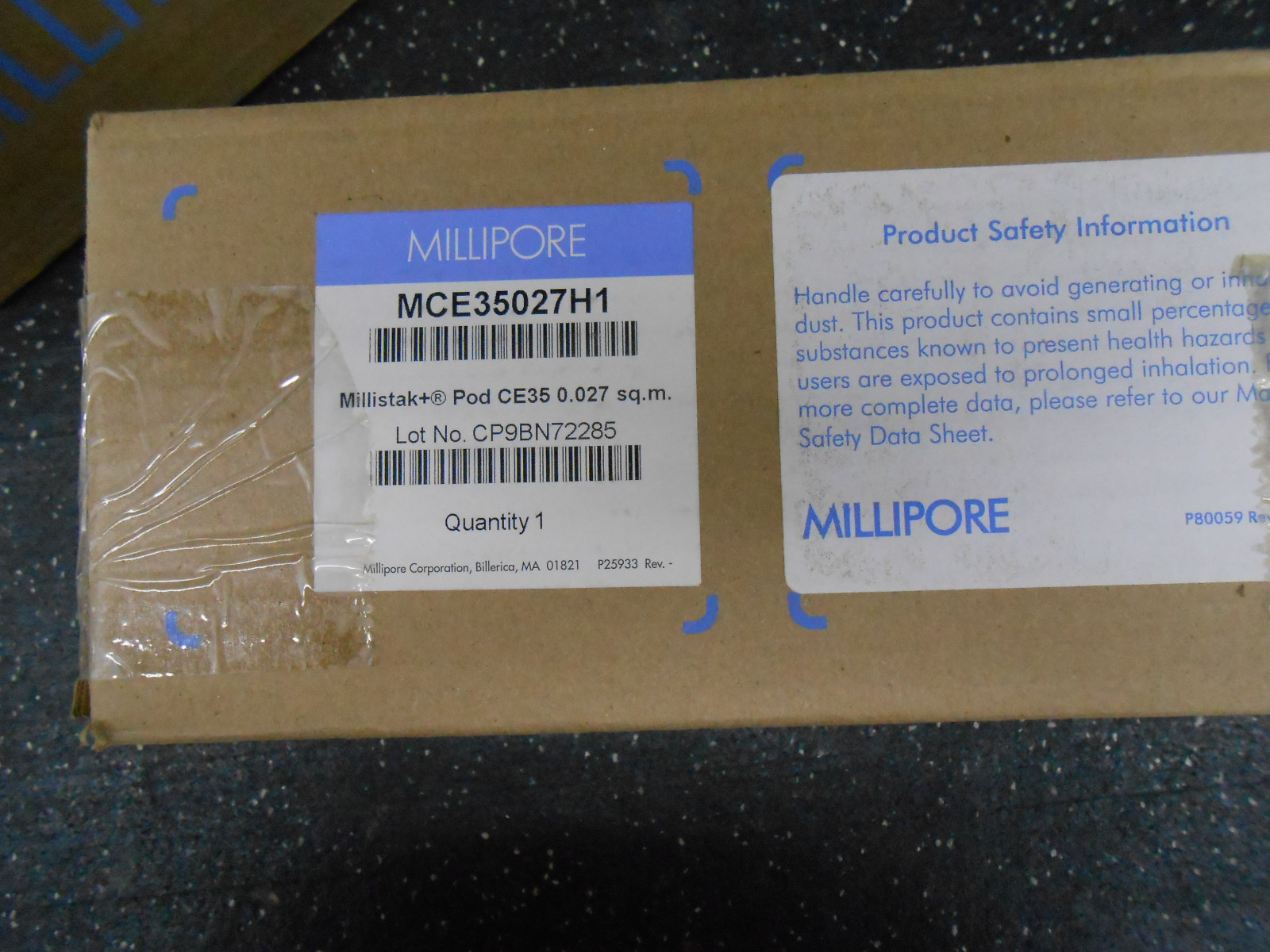 MILLIPORE MCE35027H1 MILLISTAK+ POD DEPTH FILTER CE35 0.027 m2 SURFACE AREA